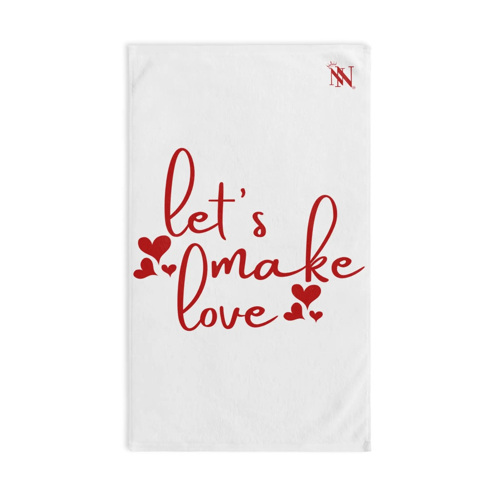 Let’s Make Love Hearts Cum Towel