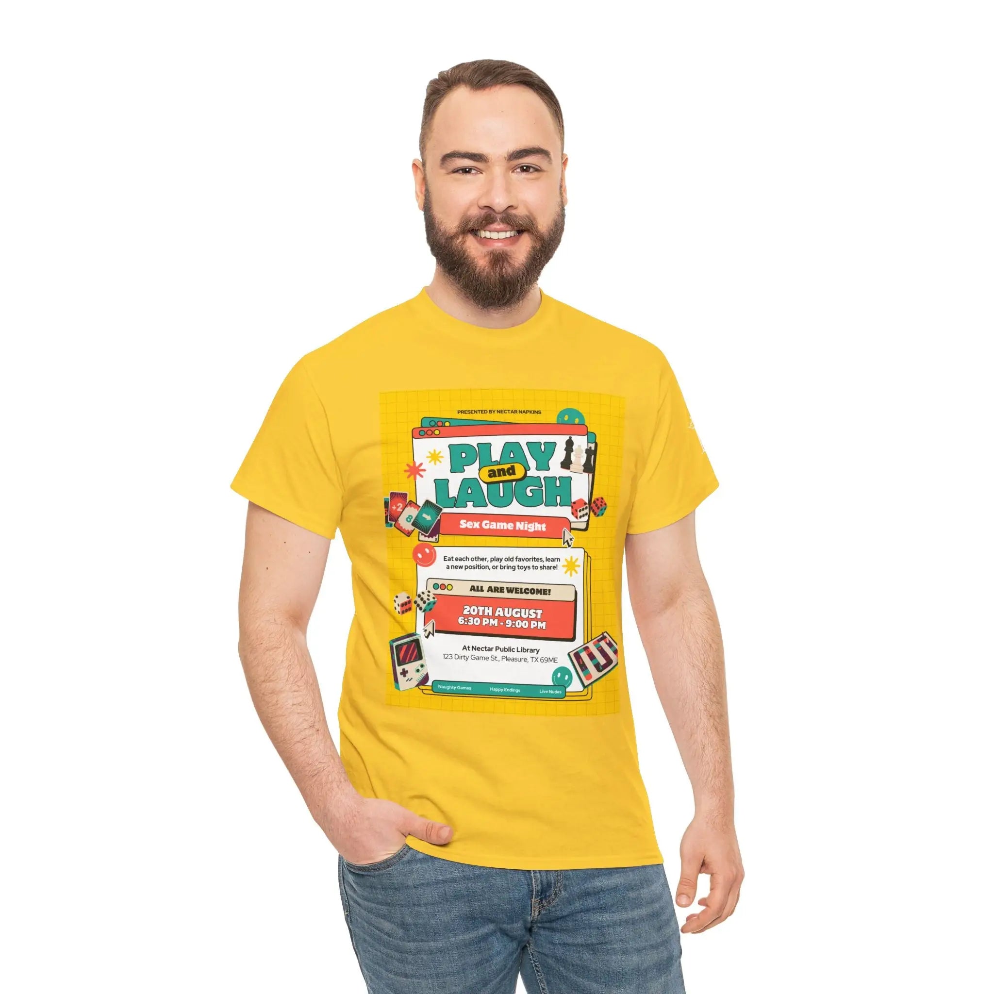 Sex Game Night | Mix & Match 100% Cotton Unisex Fun-Flirty Lovers’ Tees