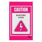 Caution Electric Love | Mix & Match Soft Fun-Flirty Lovers’ Towels