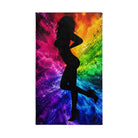 Sexy Lady Standing Silhouette Rainbow | Nectar Napkins Classic Fun-Flirty Lovers’ Colored Towels