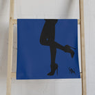 Sexy Lady Standing Silhouette Blue | Nectar Napkins Classic Fun-Flirty Lovers’ Colored Towels