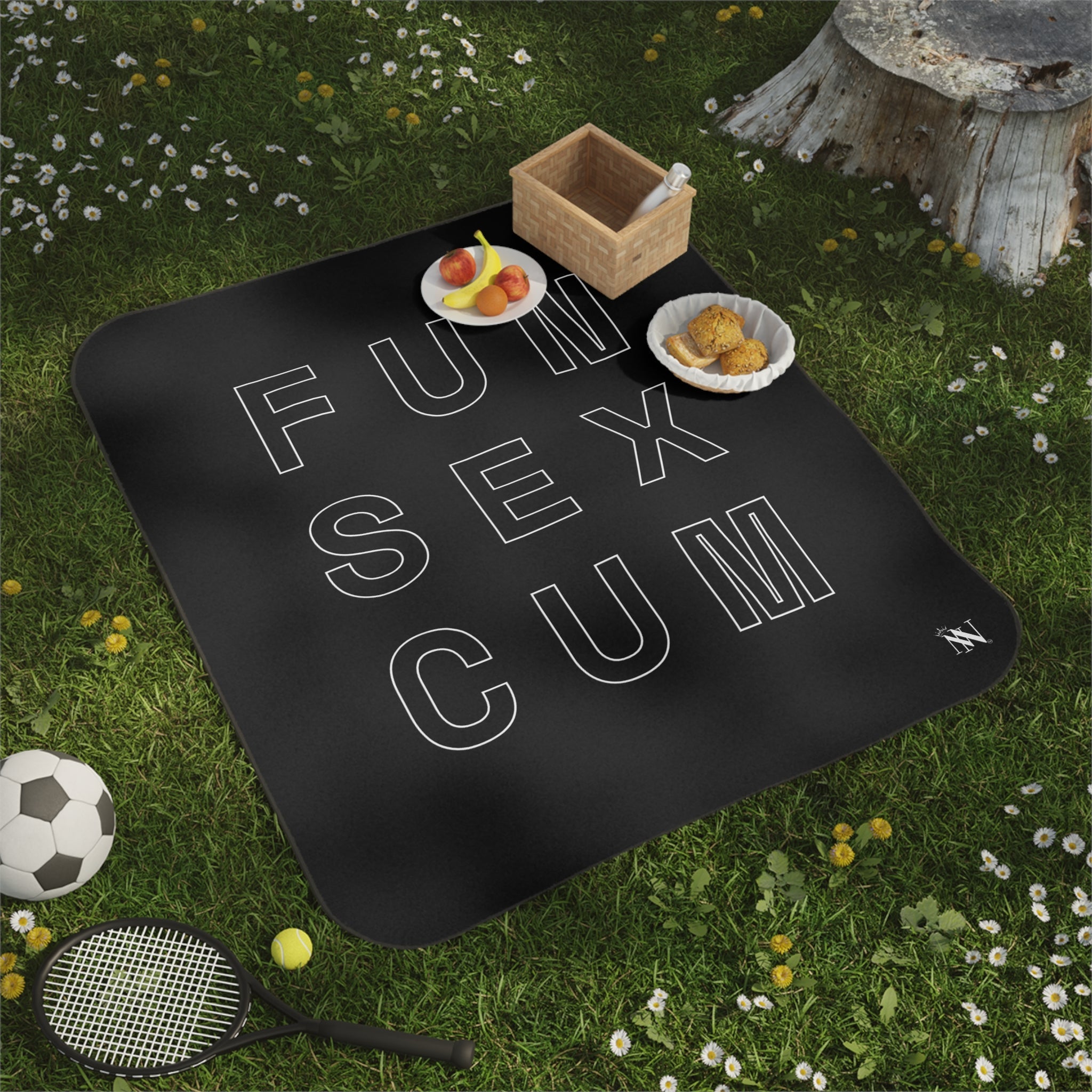 Fun Sex Cum | Mix Match Fun-Flirty Lovers’ Water-Resistant Blankets