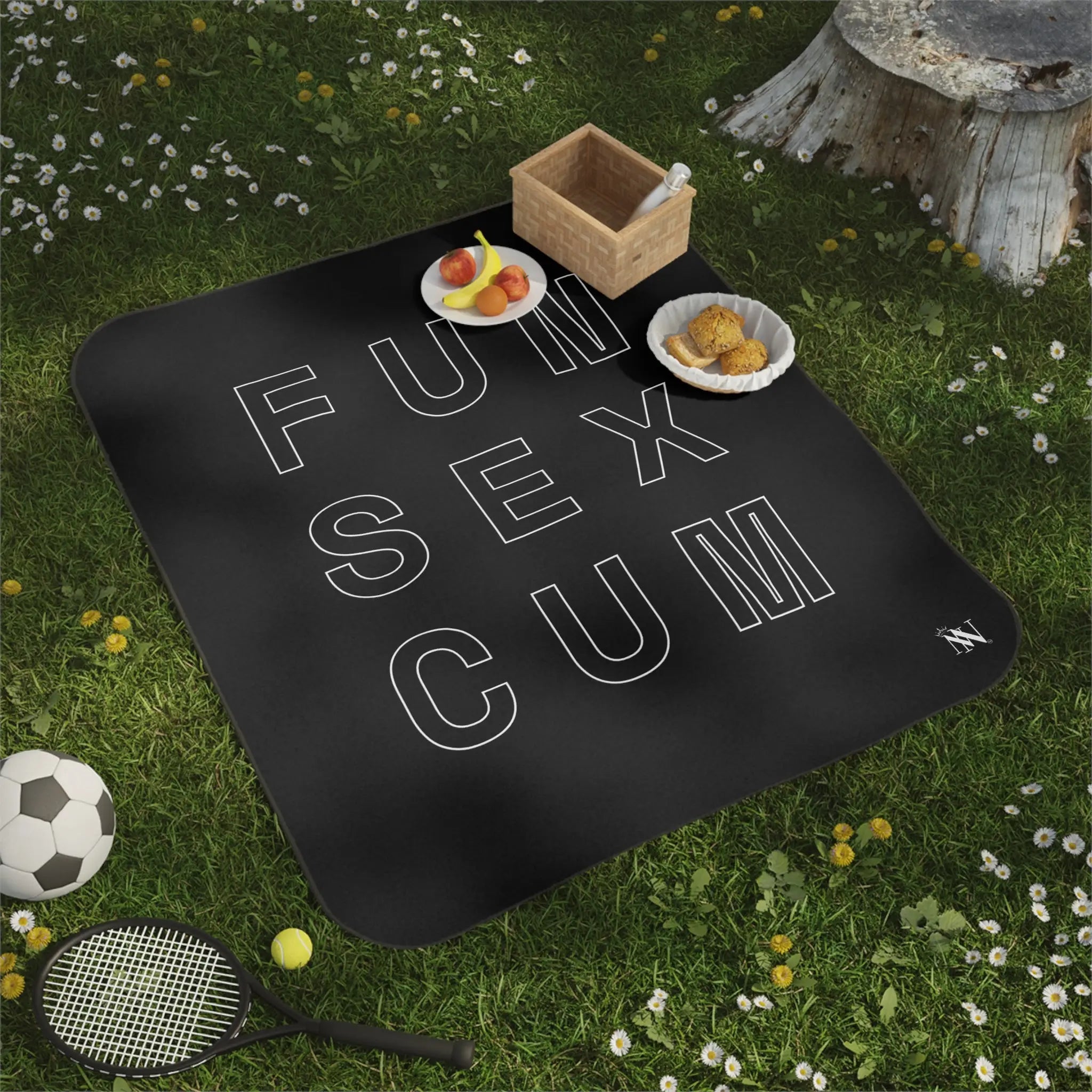 Fun Sex Cum | Mix Match Fun-Flirty Lovers’ Water-Resistant Blankets