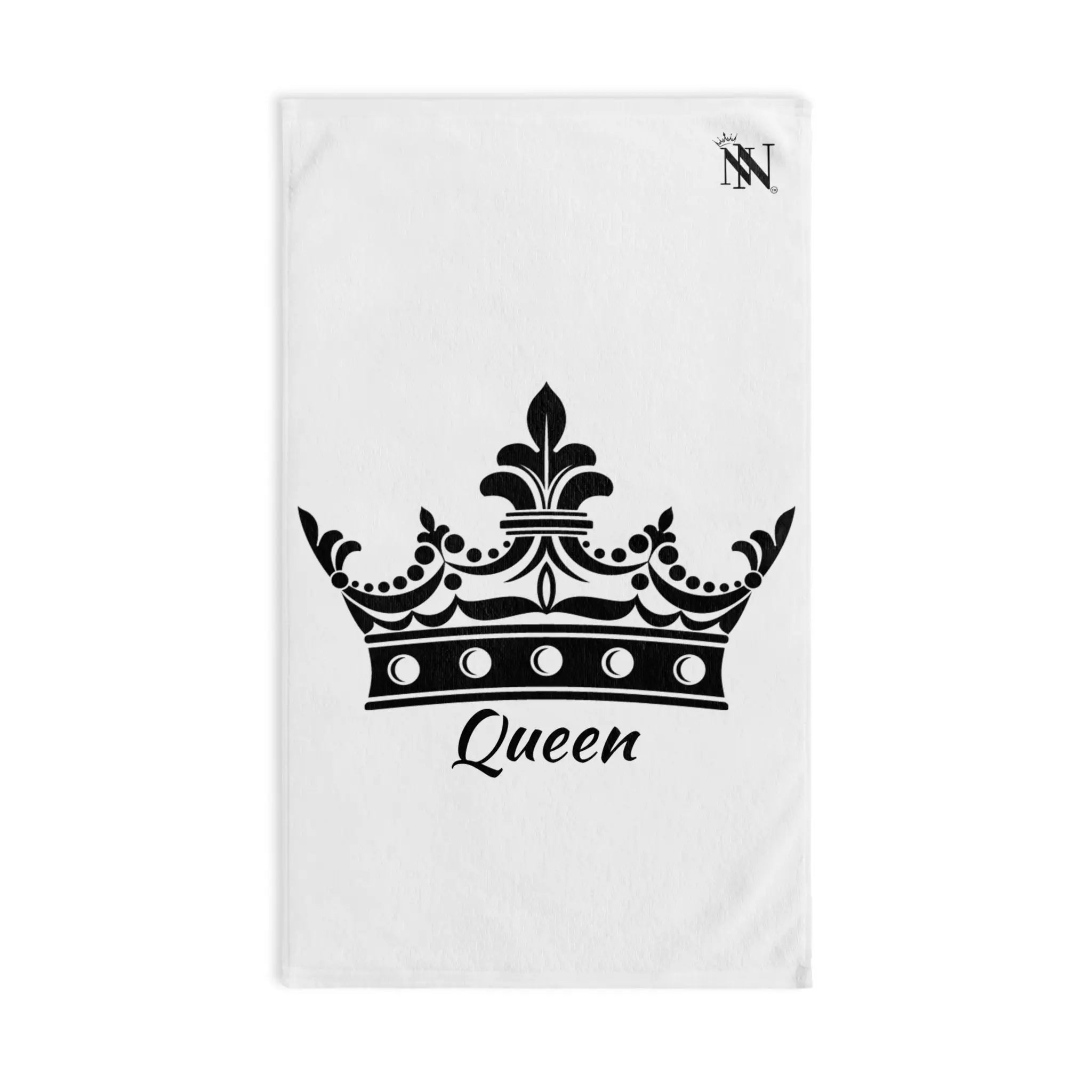 Large Crown Queen White Cum Towel