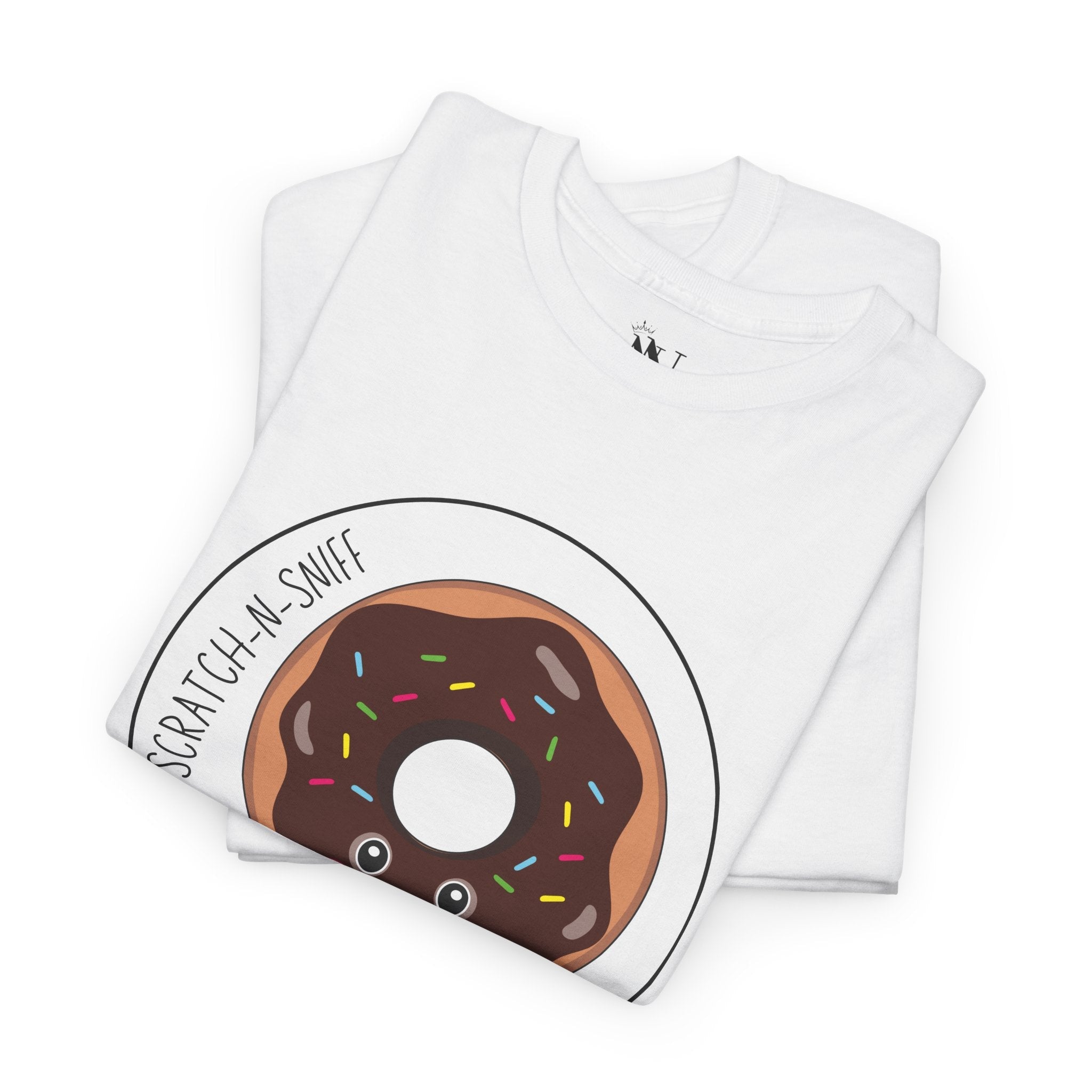 Chocolate Donut Scratch N Sniff | Mix & Match 100% Cotton Unisex Fun-Flirty Lovers’ Tees