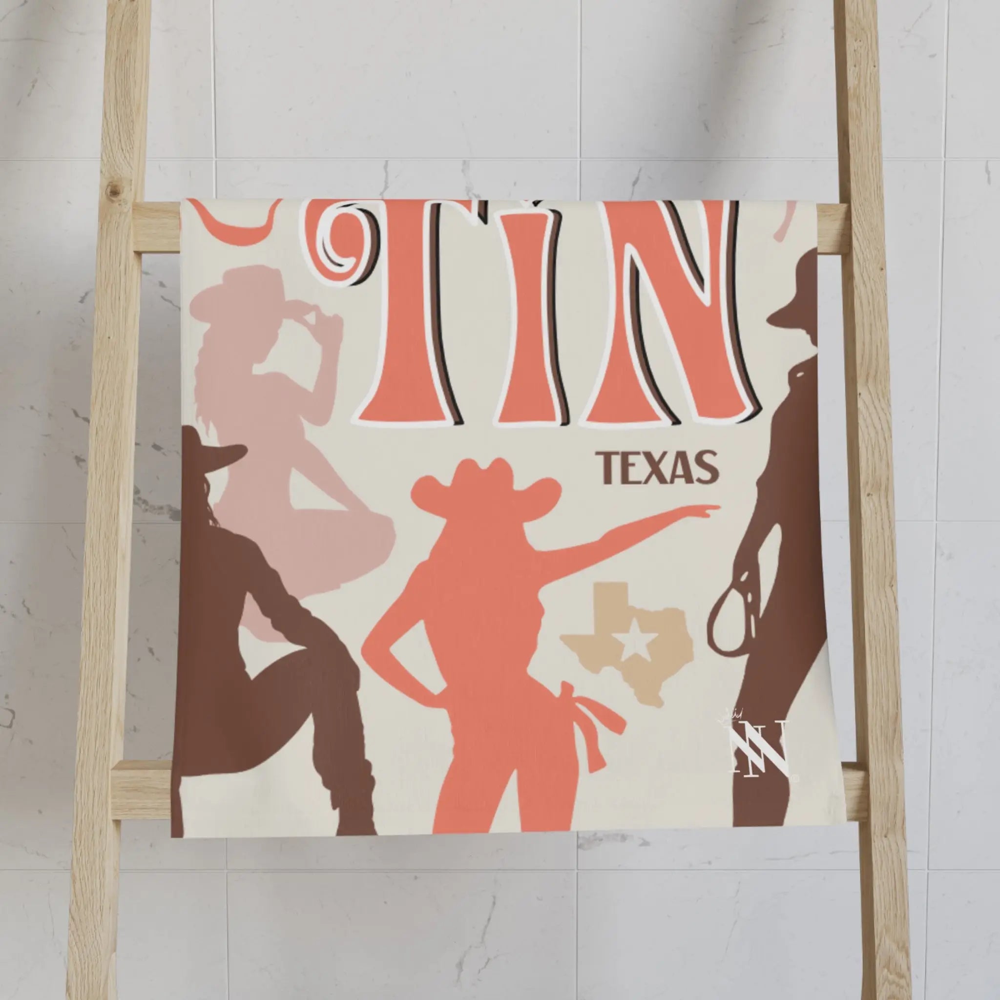 Austin Texas Cowgirl Cum Towel