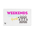 Weekends+ With Friends White | Mix & Match Classic Fun-Flirty Lovers’ Towels