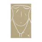 Sexy Female Outline Gold Cum Towel