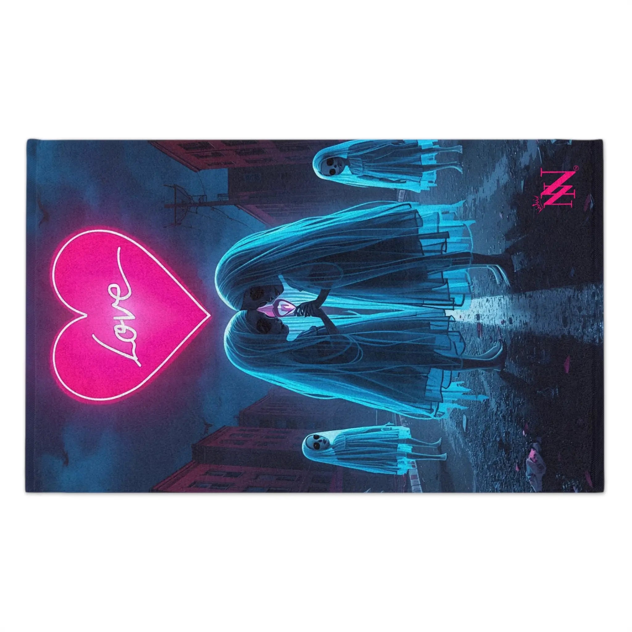 Dark Love Graphic | Mix & Match Soft Fun-Flirty Lovers’ Towels
