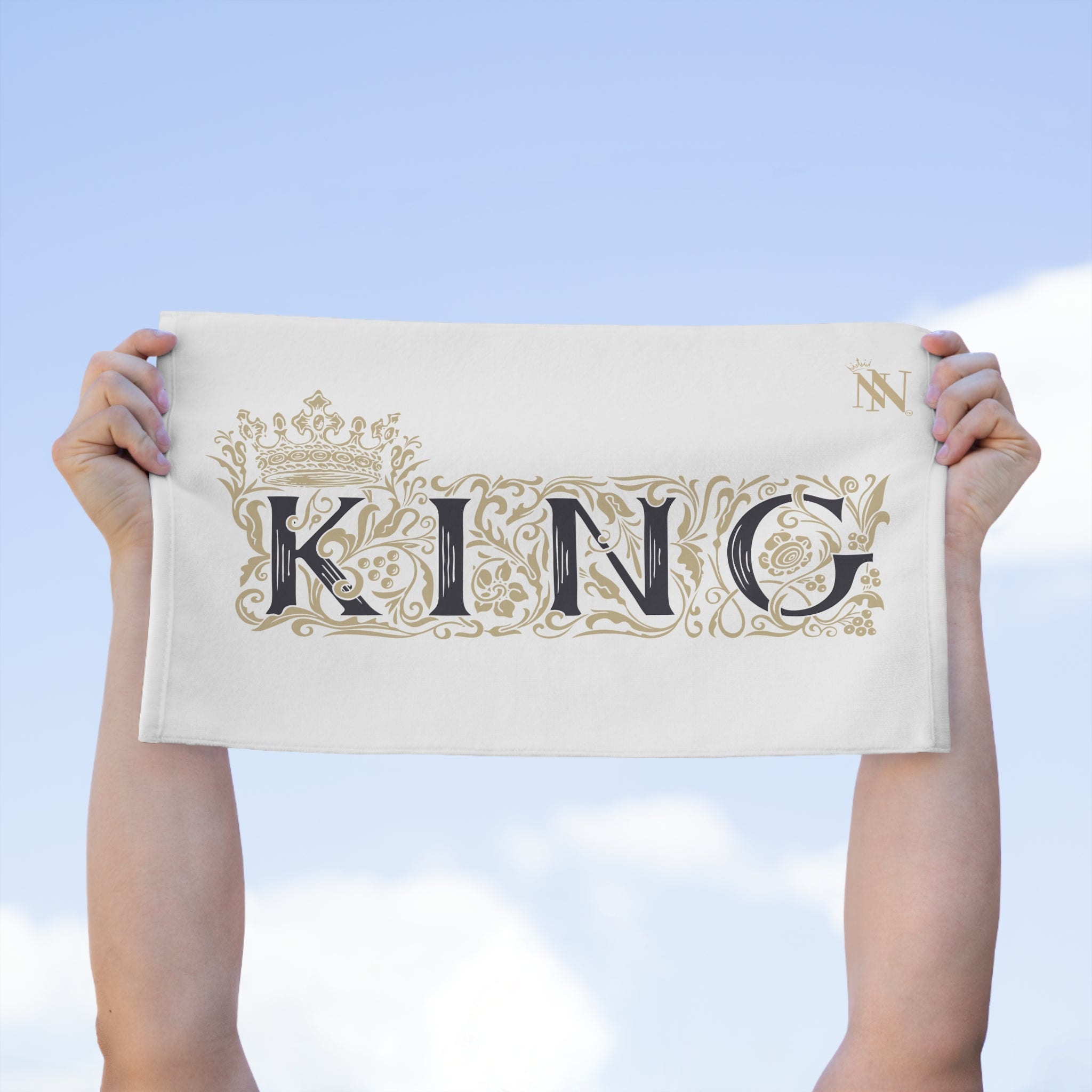 Gold Filigree King | Mix & Match Soft Fun-Flirty Lovers’ Towels