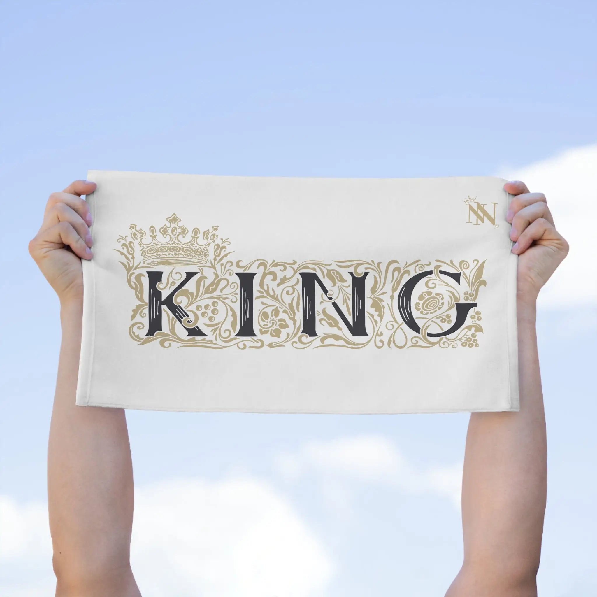 Gold Filigree King | Mix & Match Soft Fun-Flirty Lovers’ Towels