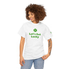 Let’s Get Lucky St. Patrick’s Day | Mix & Match Cotton Unisex Fun-Flirty Lovers’ T-Shirts