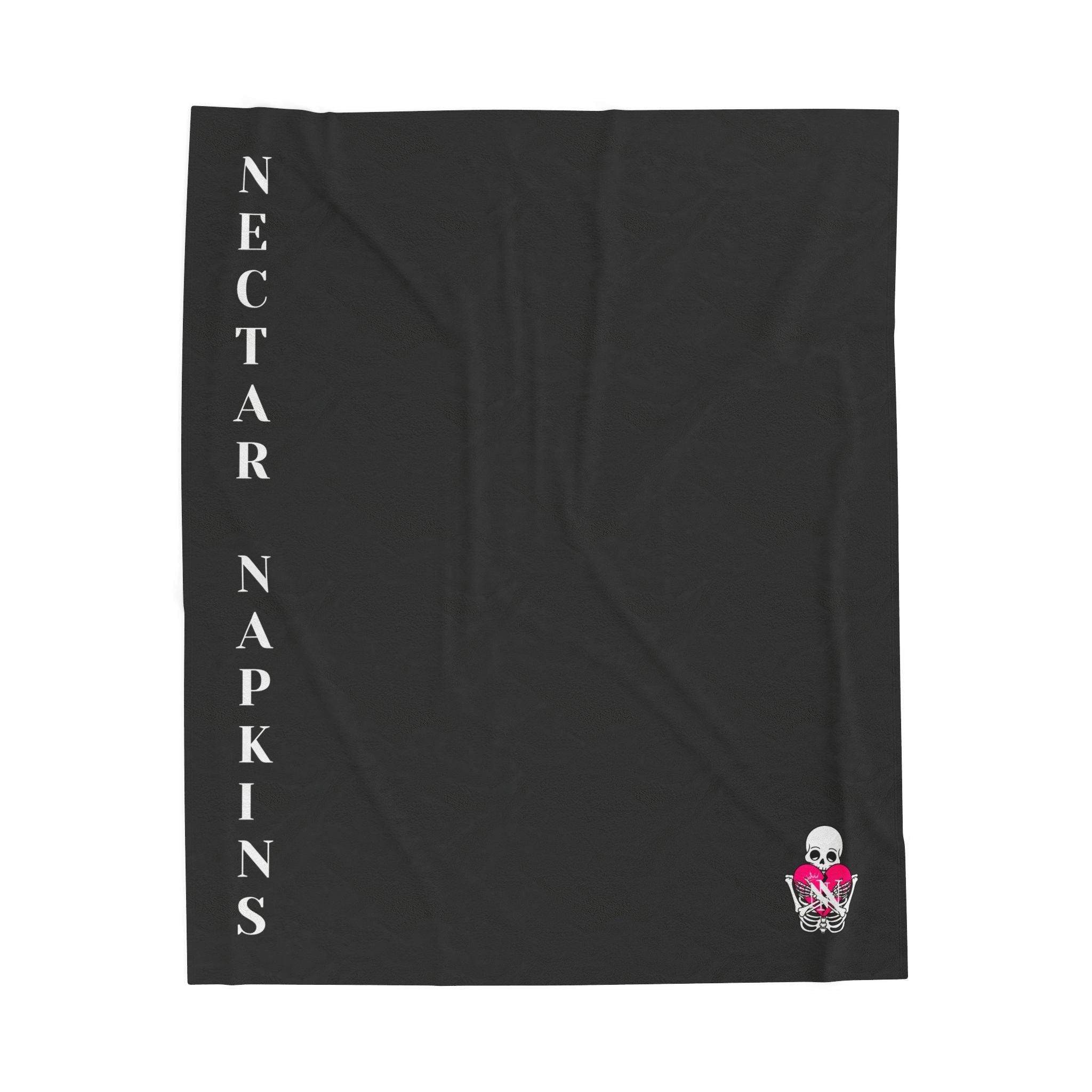 Nectar Napkins Brand Dark Grey Love Blanket