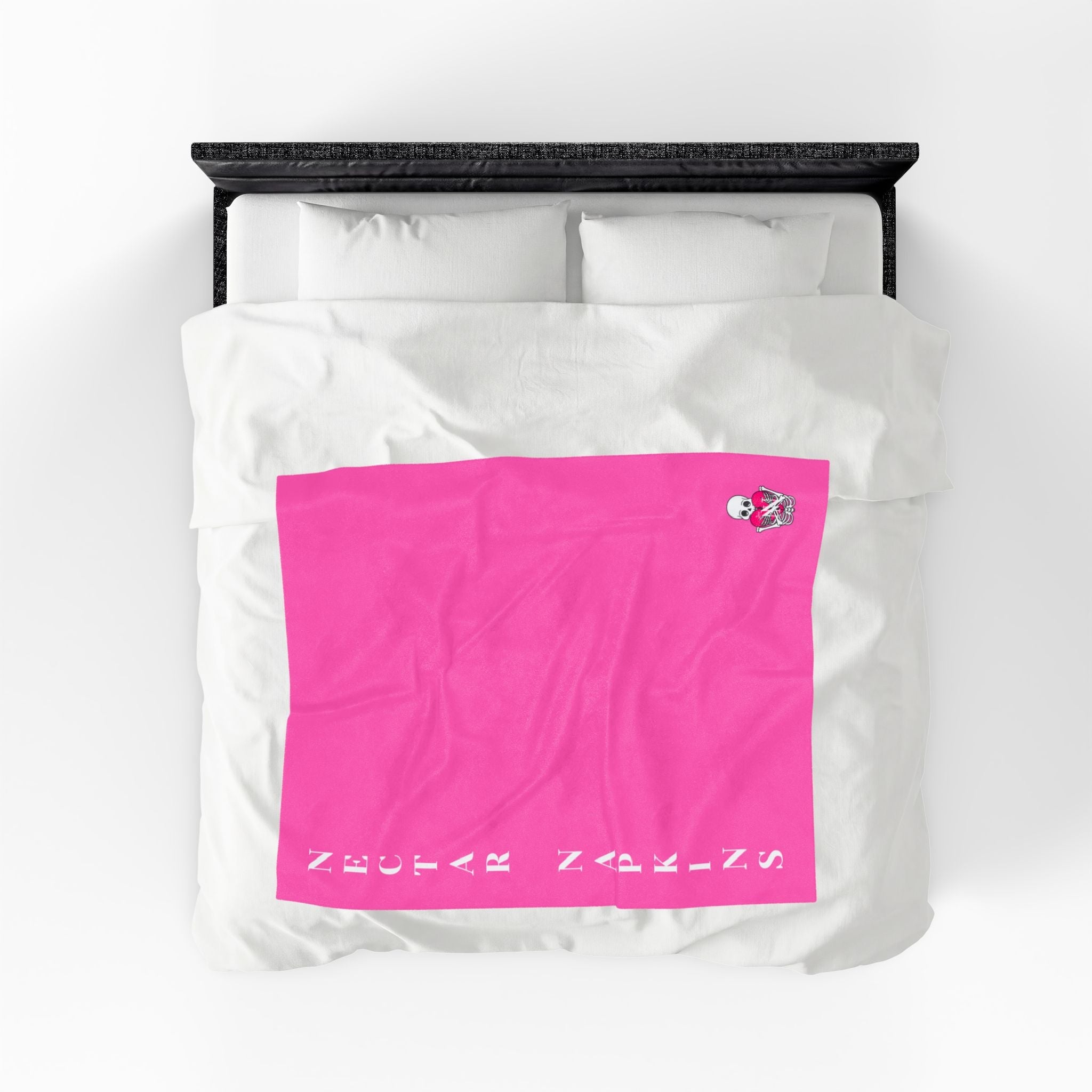 Nectar Napkins Brand Bright Pink Love Blanket