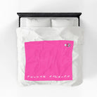 Nectar Napkins Brand Bright Pink Love Blanket