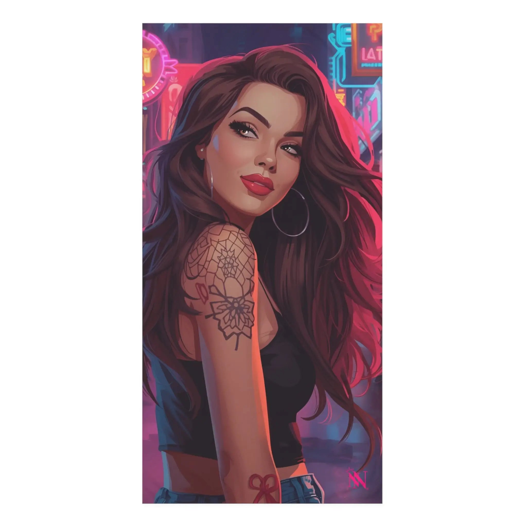 Flirty Girl Graphic | Mix & Match XL Fun-Flirty Lovers’ Towels