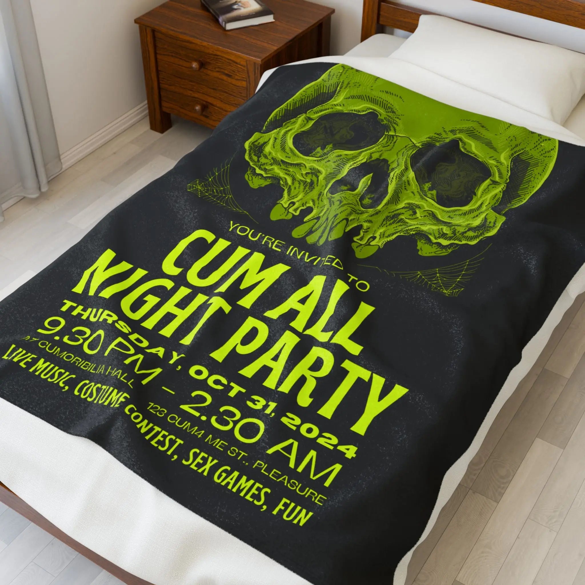 All Night Party | Mix & Match Velveteen Fun-Flirty Lovers’ Blankets