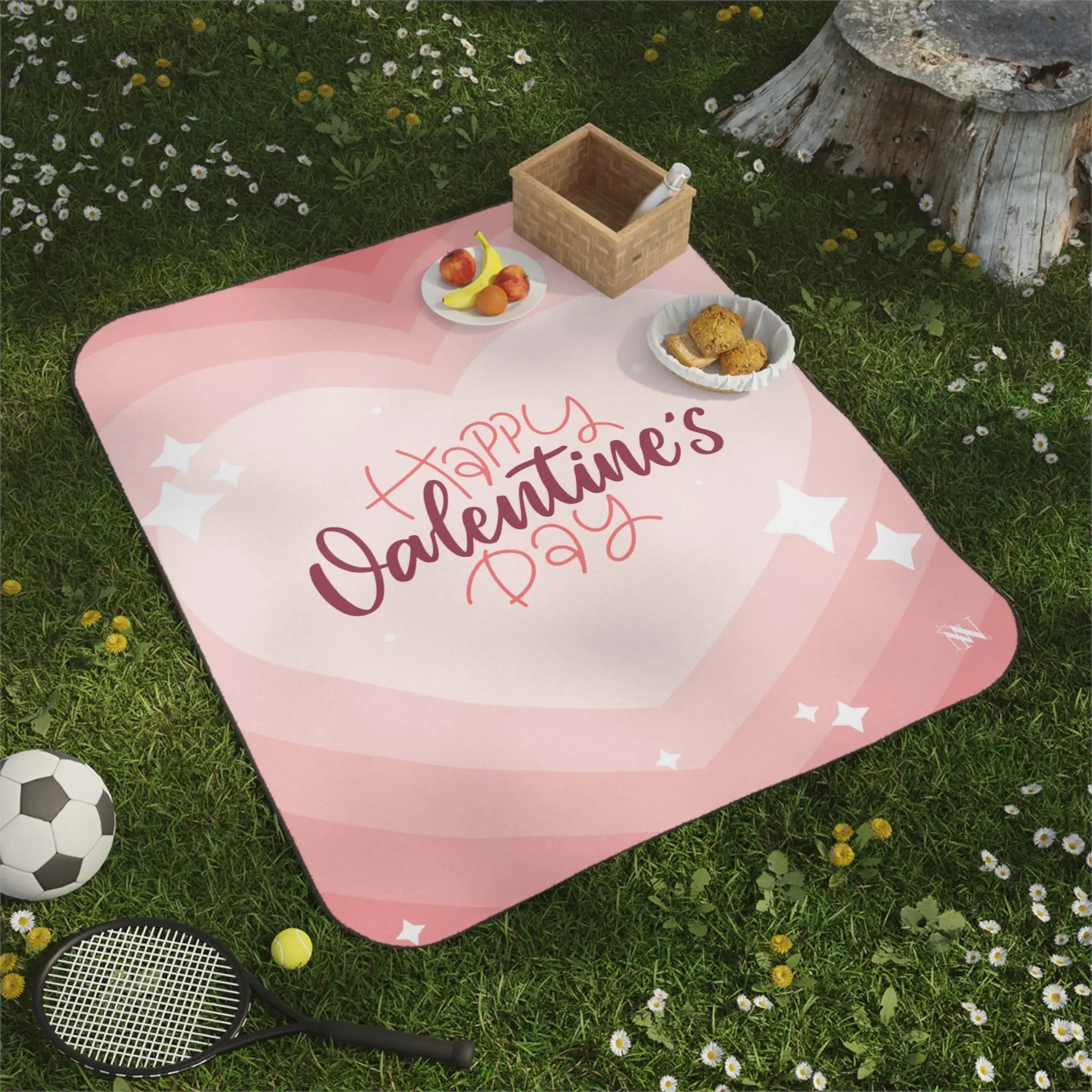 Happy Valentine’s Day Ombre Heart Playful Water-Resistant Sex Blanket