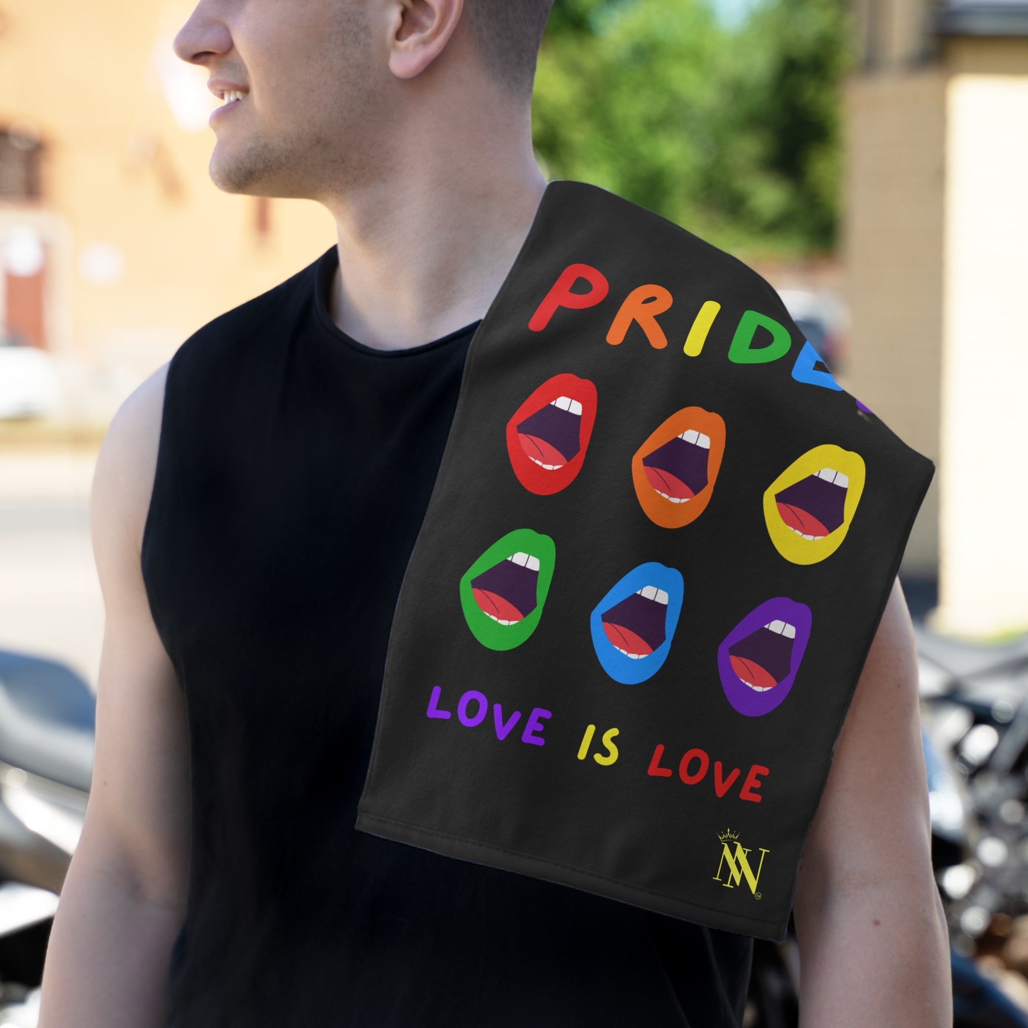 Screaming Pride Love is Love Sex Towel