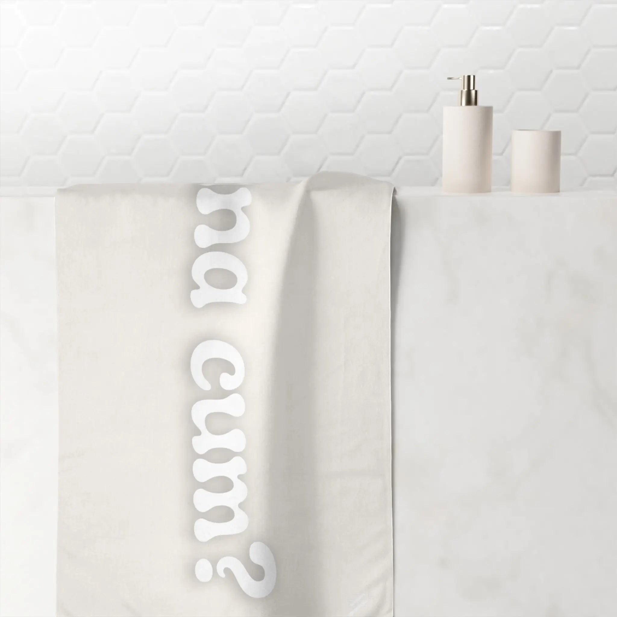 Wanna Cum? | Mix & Match Naughty XL Fun-Flirty Lovers’ Towels