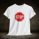Stop And Cum Sign | Mix & Match 100% Cotton Unisex Fun-Flirty Lovers’ Tees