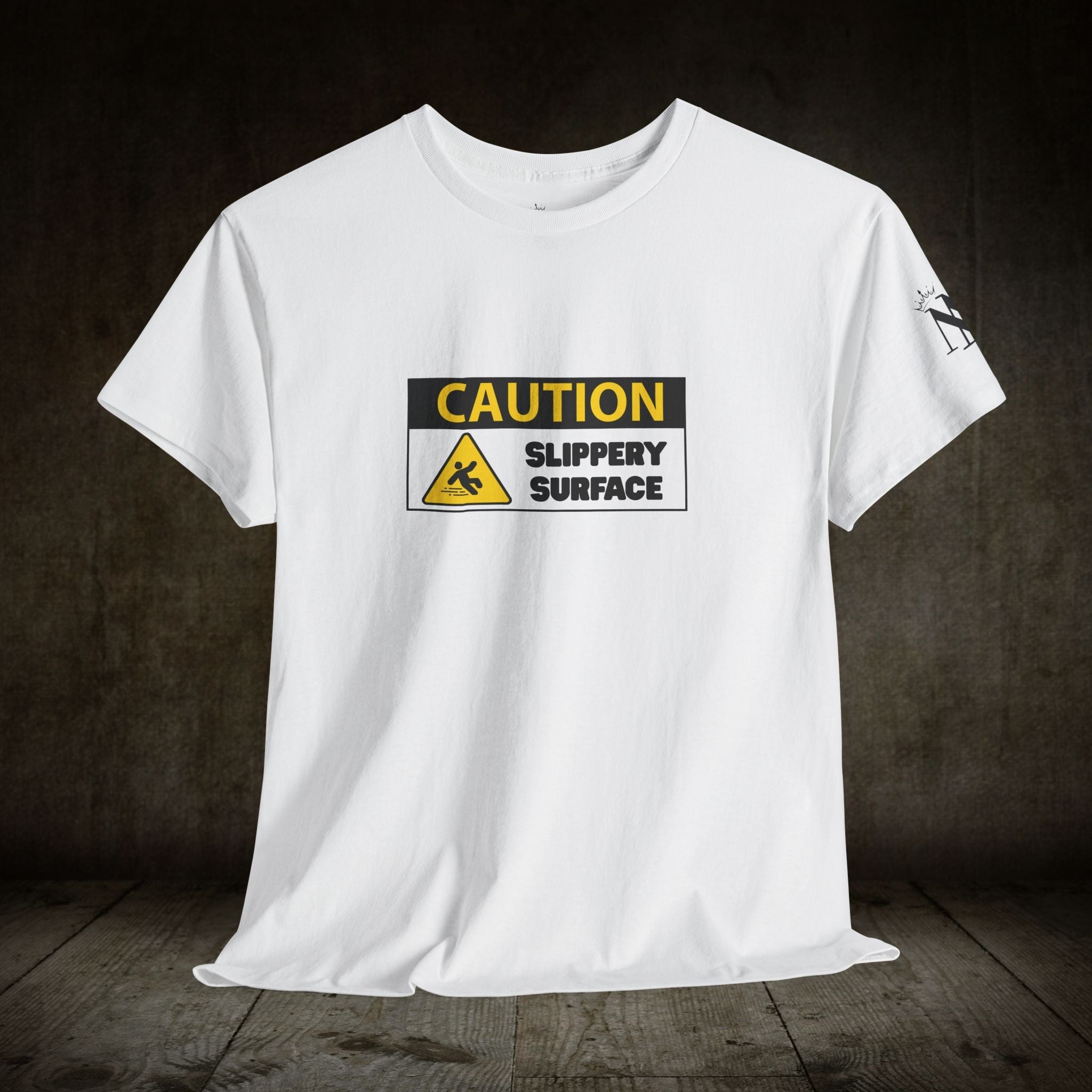 Caution: Slippery Surface | Mix & Match Cotton Unisex Fun-Flirty Lovers’ T-Shirts