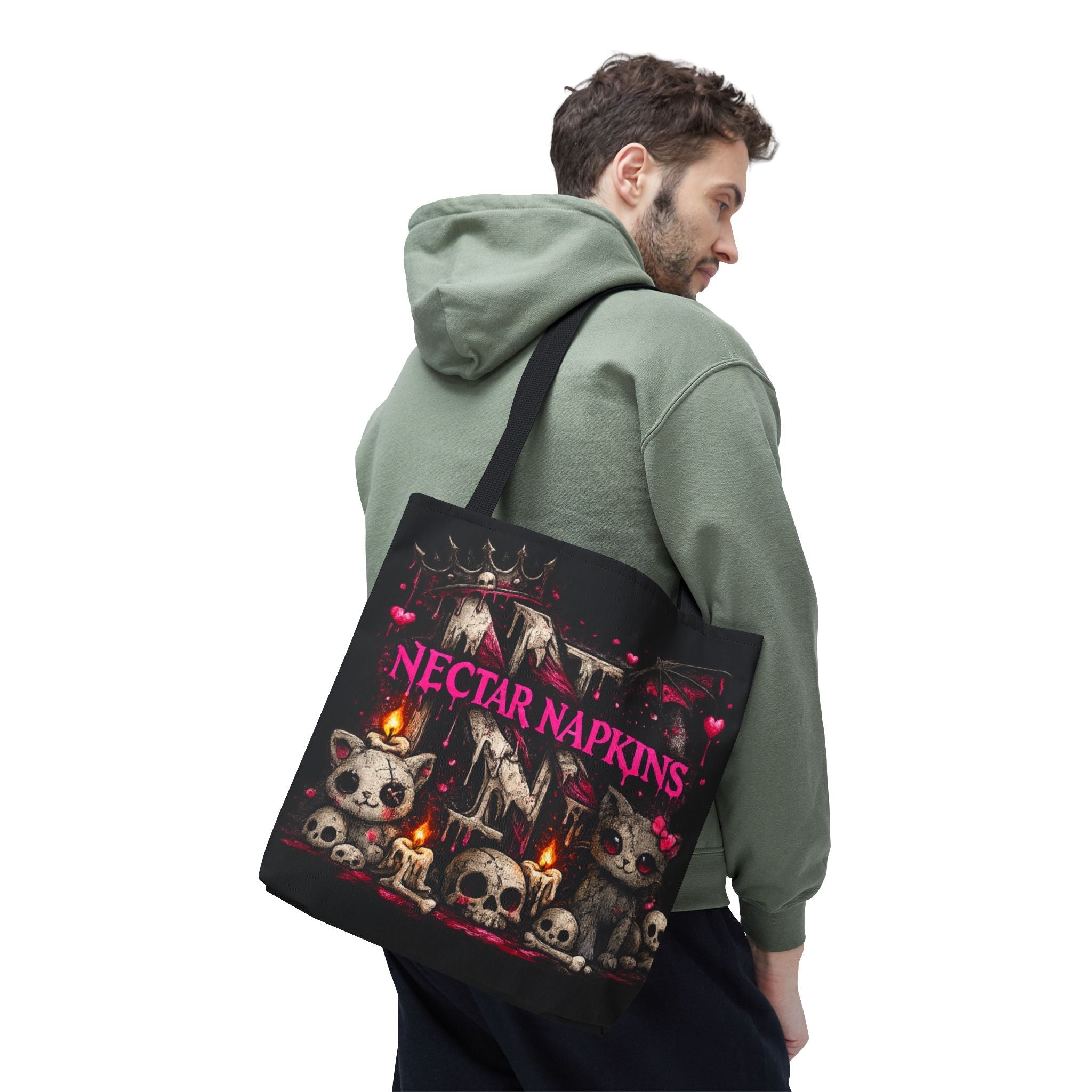 Nectar Napkins Gothic Kitty Tote Bag