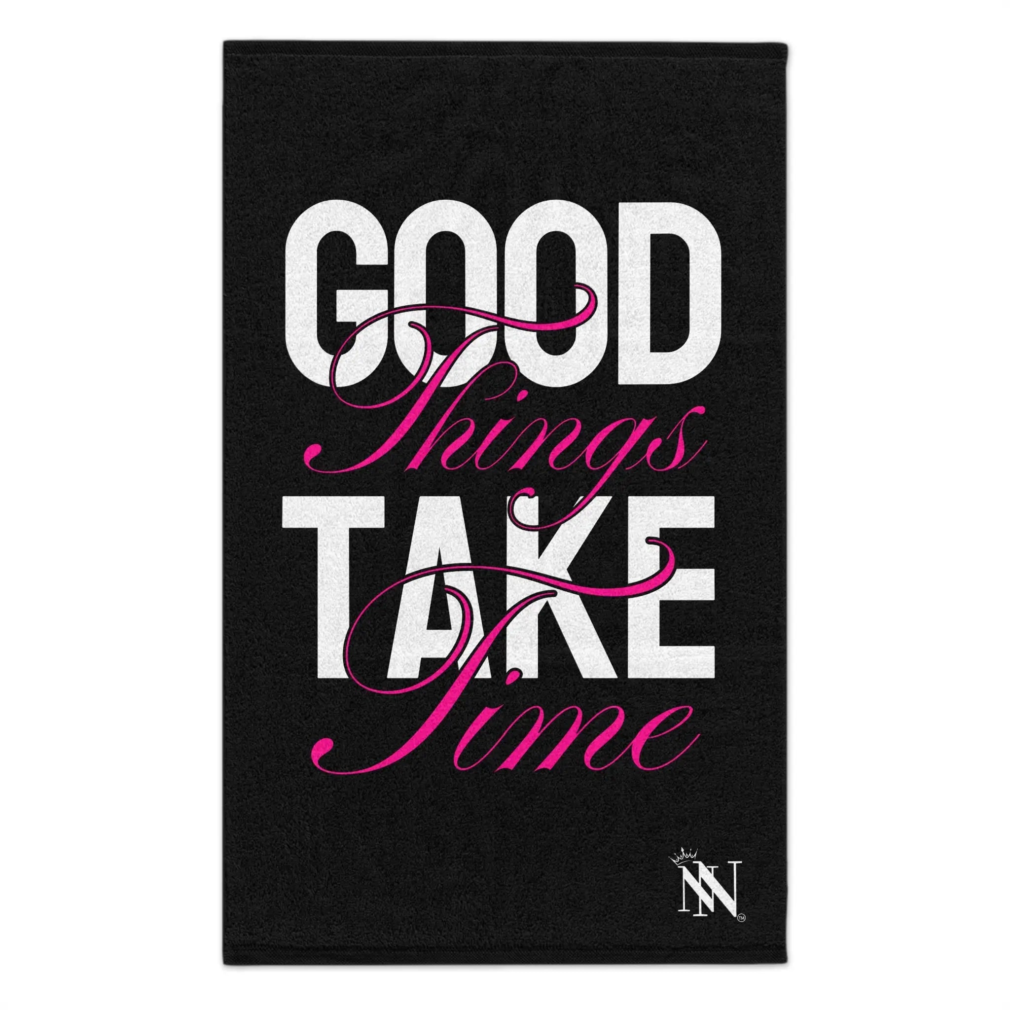 Good Things Take Time | Mix & Match Soft Fun-Flirty Lovers’ Towels