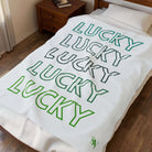 Lucky Multiple Times St. Patrick’s Day Couples Gifts Sexy Lovers’ Silky Soft Blanket