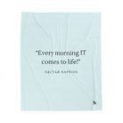 Every Morning It Comes to Life | Mix & Match Velveteen Fun-Flirty Lovers’ Blankets