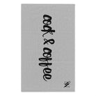Cock & Coffee Silver | Mix & Match Soft Fun-Flirty Lovers’ Towels