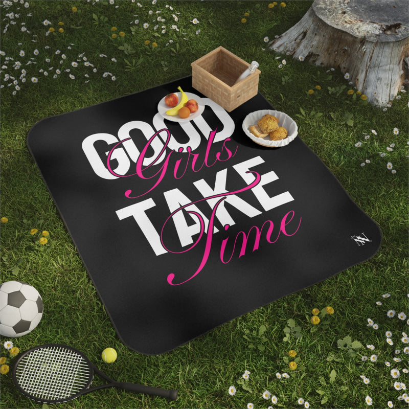 Good Girls Take Time | Mix Match Fun-Flirty Lovers’ Water-Resistant Blankets