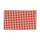 Red Flaming Heart Silver Print Cum Towel