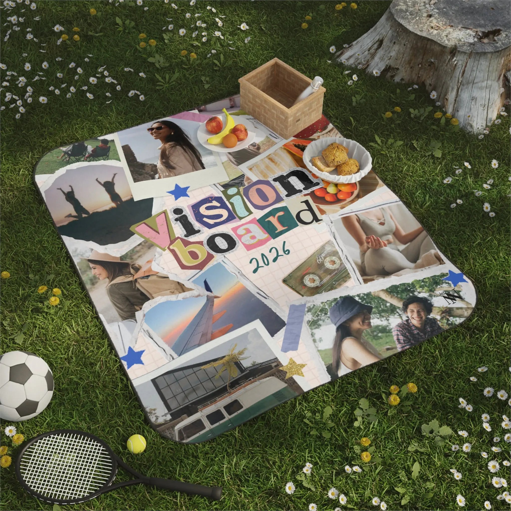 Vision Board 2026 Travel-Friendly Water-Resistant Sex Blanket