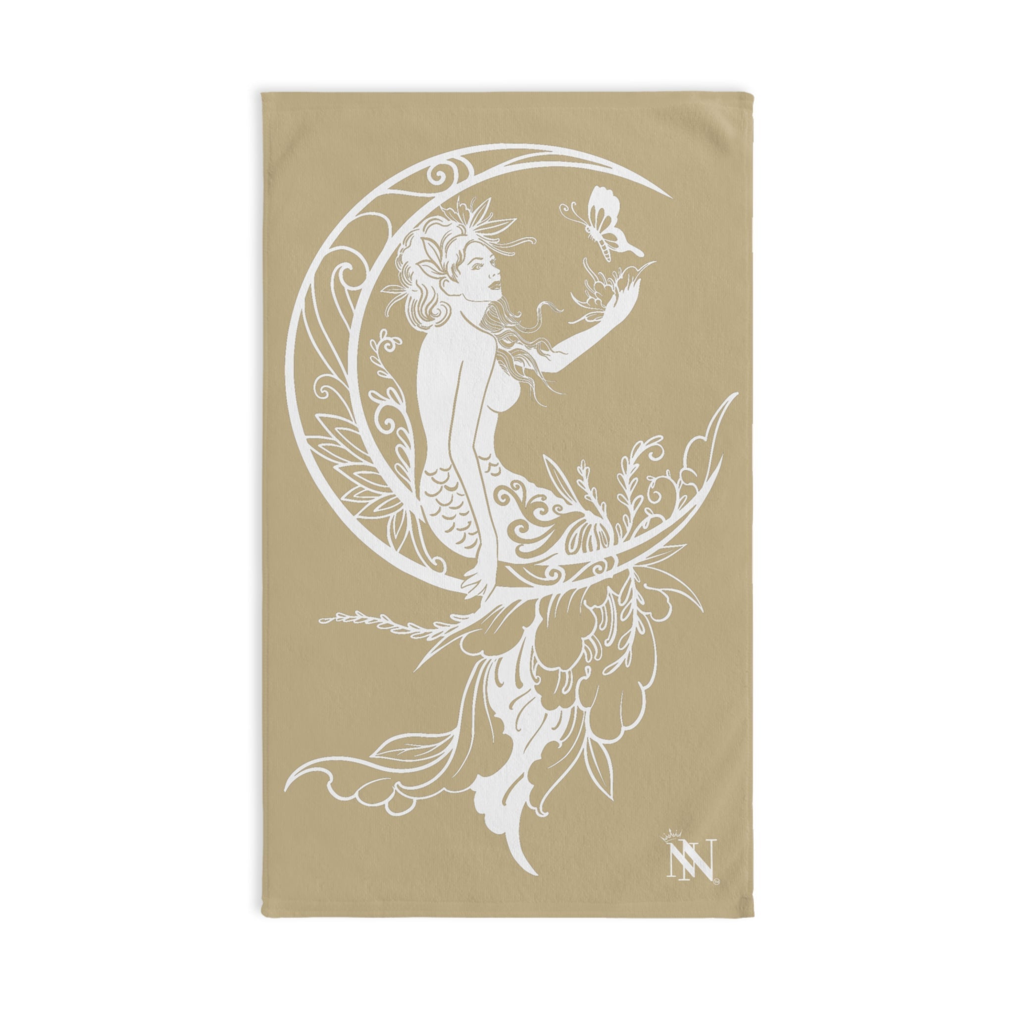 Mermaid On Moon Gold Cum Towel