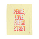 Peace Love Fresh Start | Mix & Match Velveteen Fun-Flirty Lovers’ Blankets