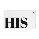 His GIANT Letters White | Mix & Match Classic Fun-Flirty Lovers’ Towels