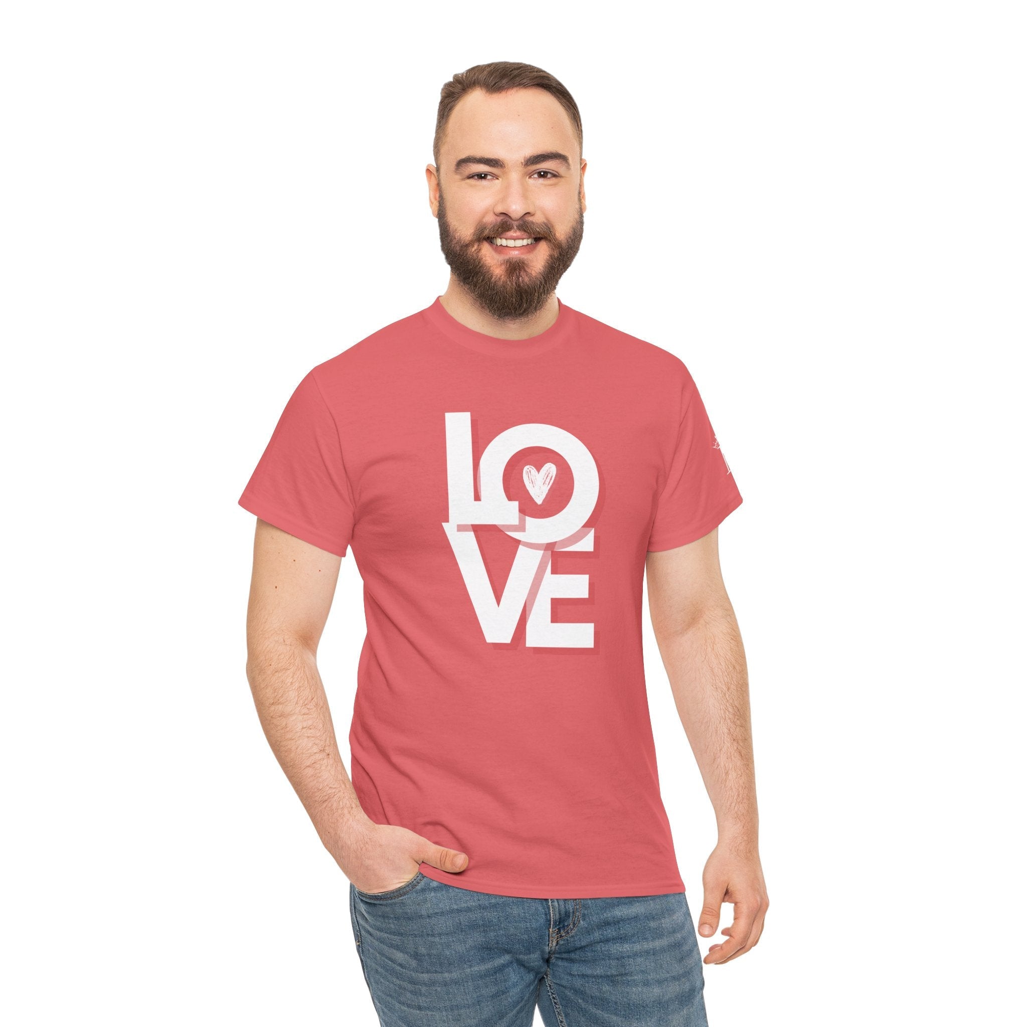 Block Letter Love Heart Sex Gifts for Her Graphic T-Shirt