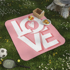 Block Letter Love Heart | Mix Match Fun-Flirty Lovers’ Water-Resistant Blankets