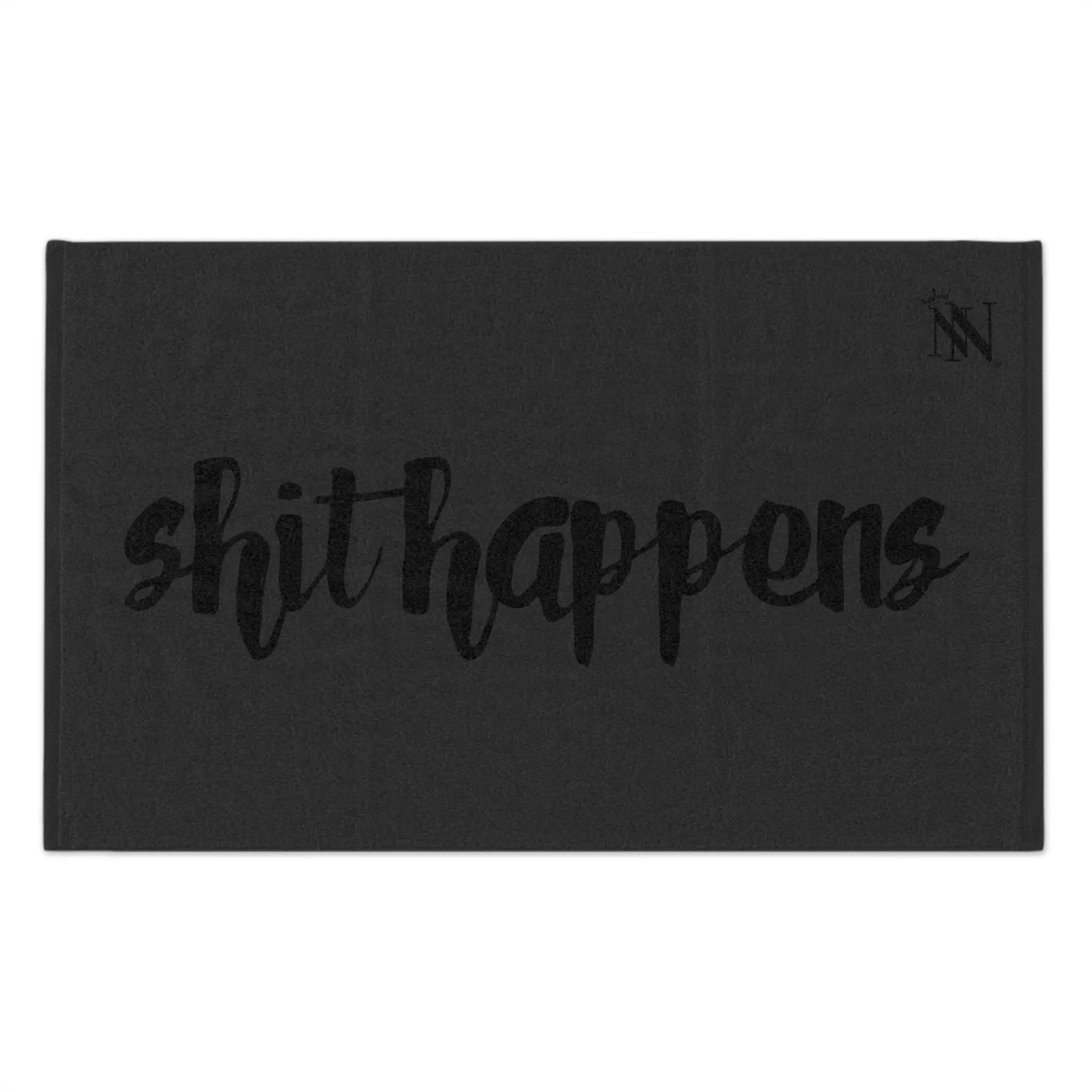 Shit Happens Dark Grey | Mix & Match Soft Fun-Flirty Lovers’ Towels