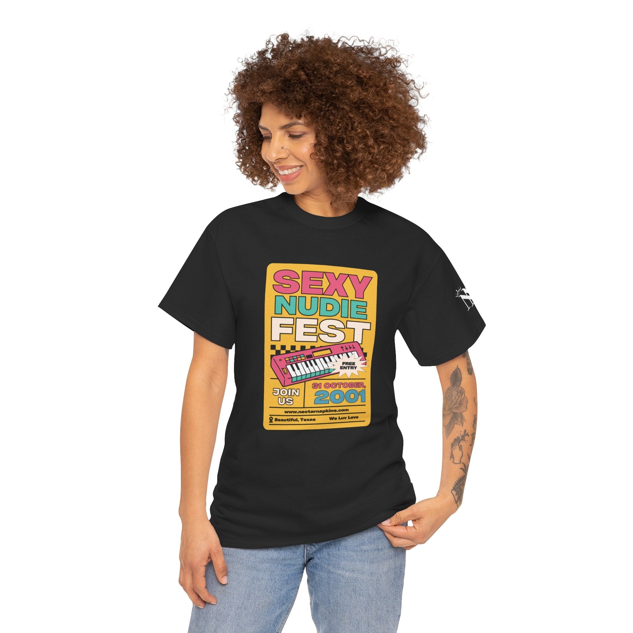Sexy Nude Fest | Mix & Match 100% Cotton Unisex Fun-Flirty Lovers’ Tees