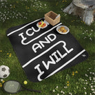 I Cum & I Will | Mix Match Fun-Flirty Lovers’ Water-Resistant Blankets