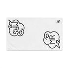 Mr. Mrs. Caption Shareable | Mix & Match Classic Fun-Flirty Lovers’ Towels