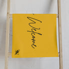 You’re Welcome Yellow | Mix & Match Classic Fun-Flirty Lovers’ Towels