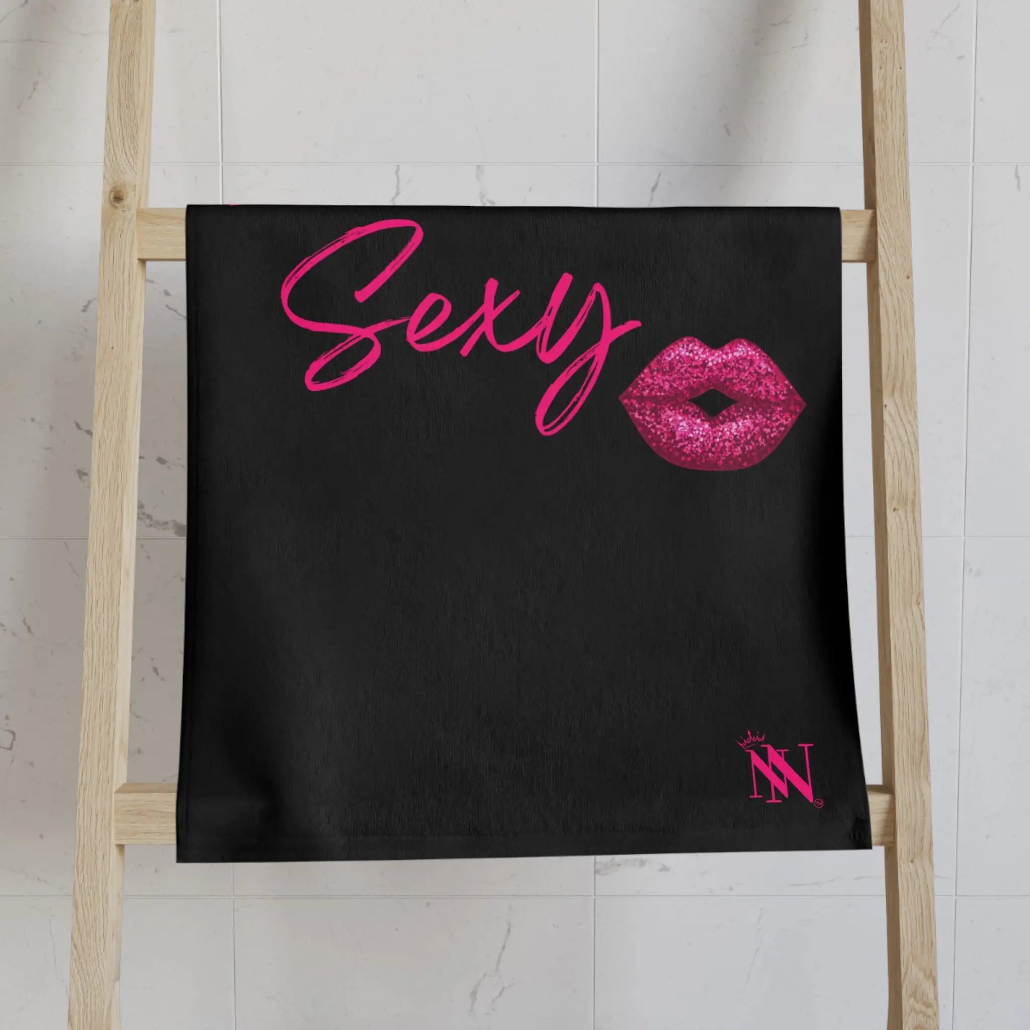 I Feel Sexy Kiss Mark Cum Towel