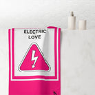 Caution Electric Love | Mix & Match XL Fun-Flirty Lovers’ Towels