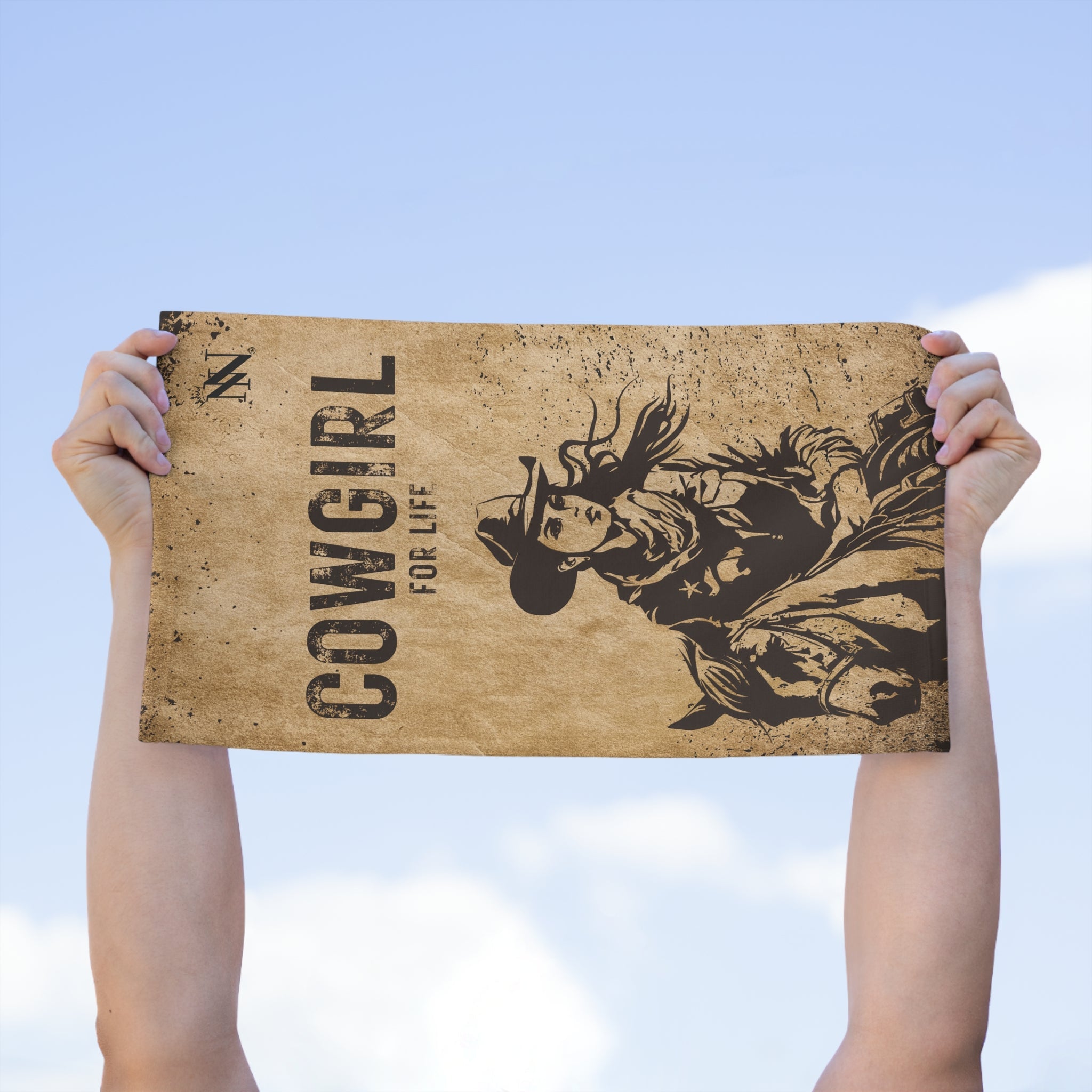 Vintage Cowgirl for Life Poster Luxury Super Soft Couples Love Sex Towel