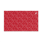 Wink Emoji Pattern Red Cum Towel