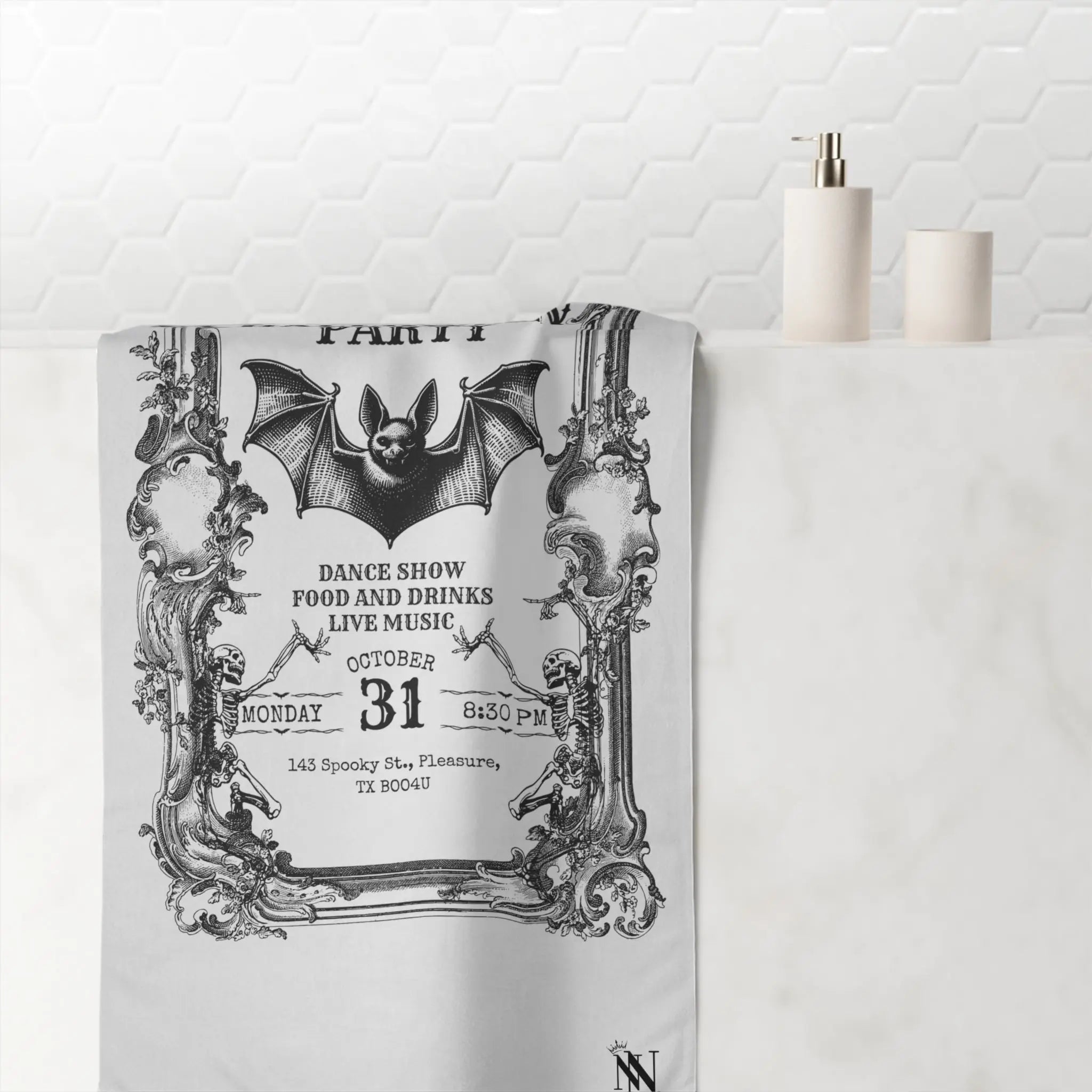 Join Us Halloween Party | Mix & Match XL Fun-Flirty Lovers’ Towels