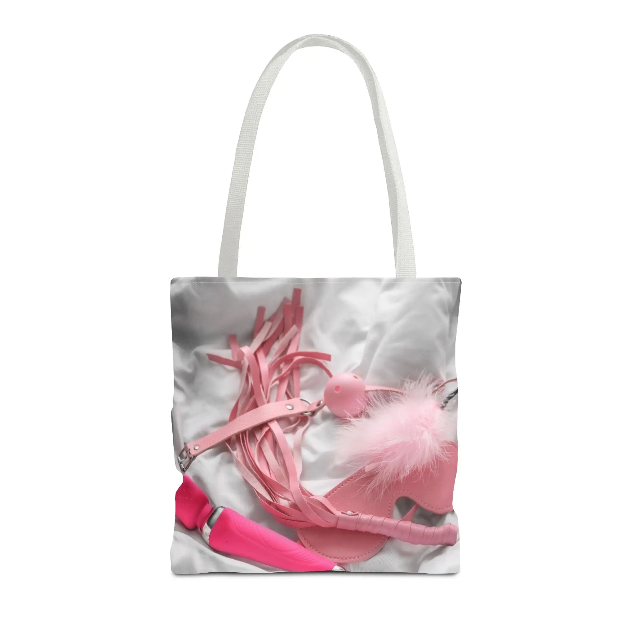 Kinky Pink Sex Toys & Feather Photograph | Mix & Match Fun-Flirty Lovers’ Totes